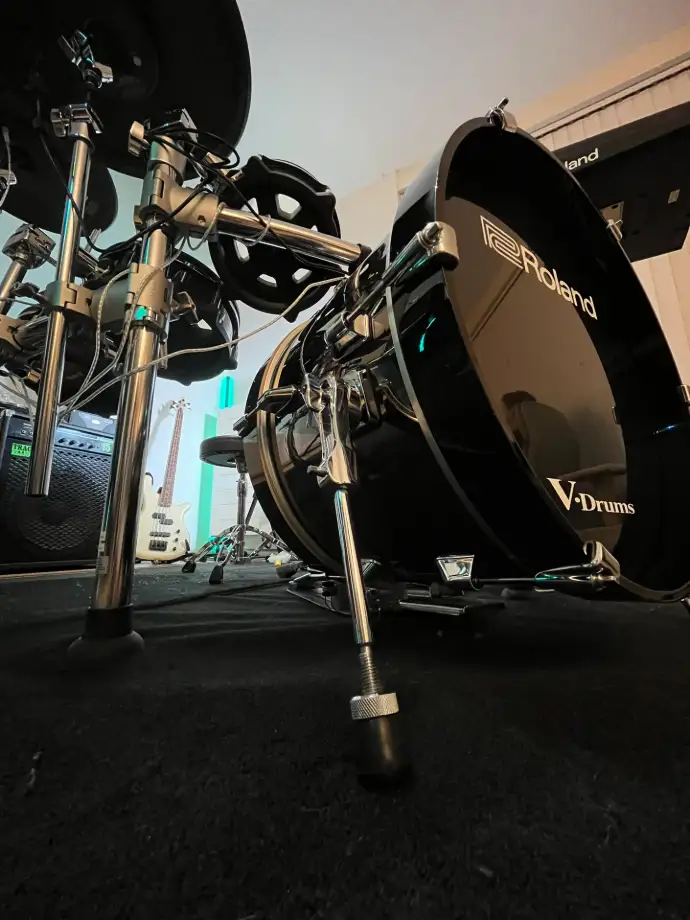 Professionele foto van het drumtoestel waar je les op hebt.